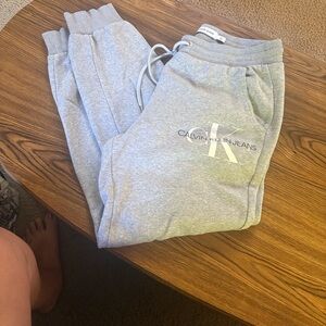 Calvin Klein Jeans Light Gray Kids Joggers